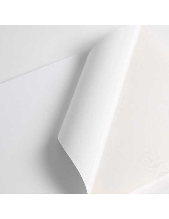 CSR25 - Semi-rigide Blanc Mat adh permanent renforcé incolore